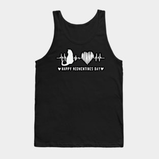 Meowentine Cat Valentines Day Cute apparel for Girls Quote Tank Top